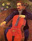 Paul Gauguin Wall Art - The Cellist